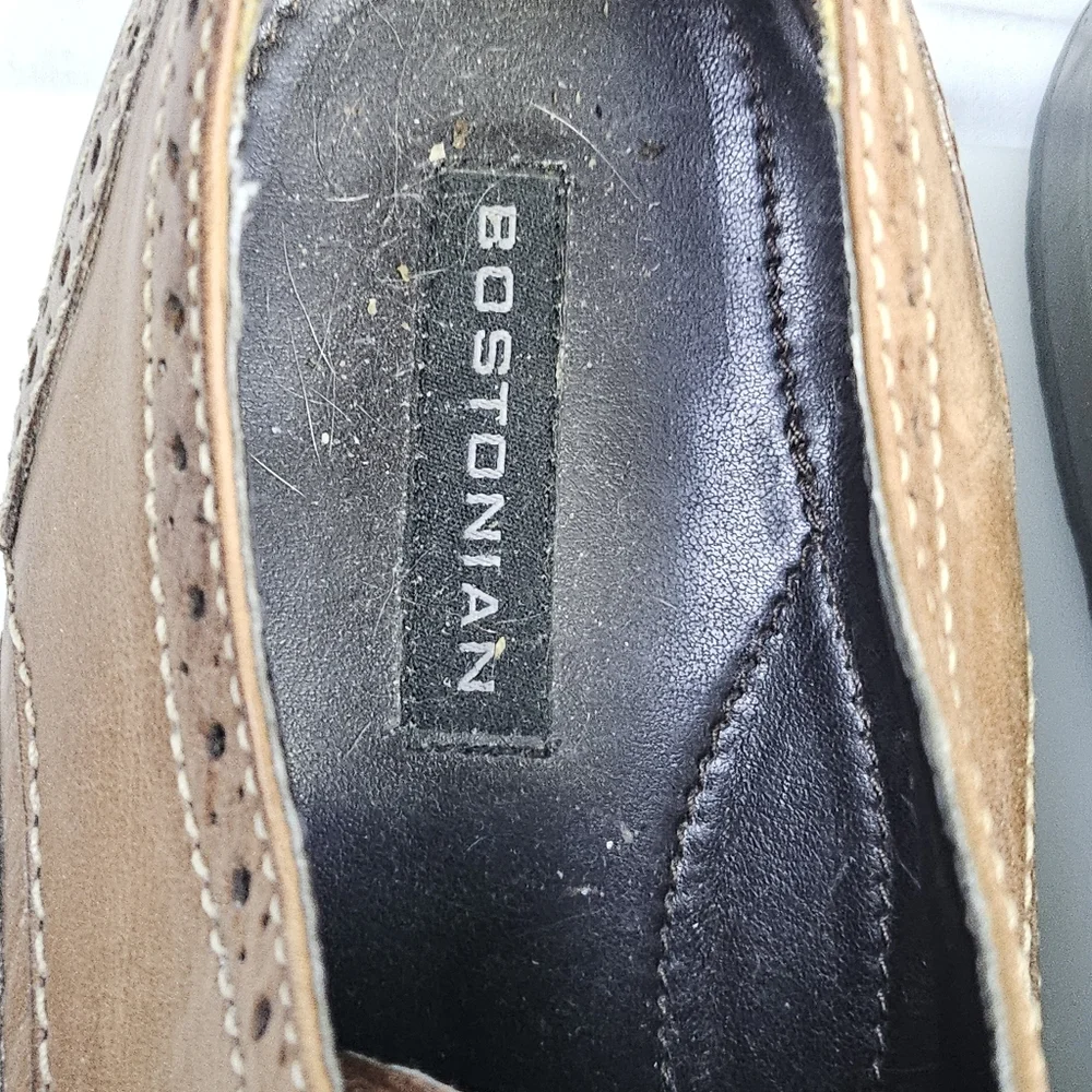 Bostonian Brogues Wingtip Dress Shoes Mens 11.5M Brown‎ Leather 16326 26028176